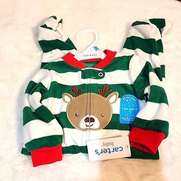 Carter's 6 Month Reindeer Onesie - Picture 3 of 4